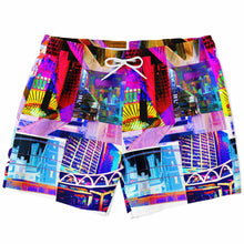 Load image into Gallery viewer, Cityscape Swim Shorts
