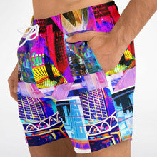 Load image into Gallery viewer, Cityscape Swim Shorts